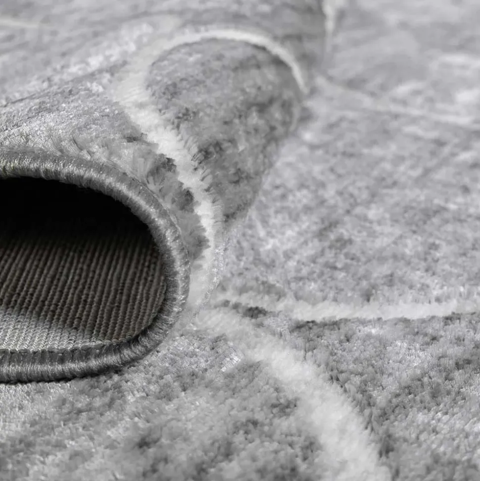 Kurzflor Teppich mit geometrischem Muster - Wevera