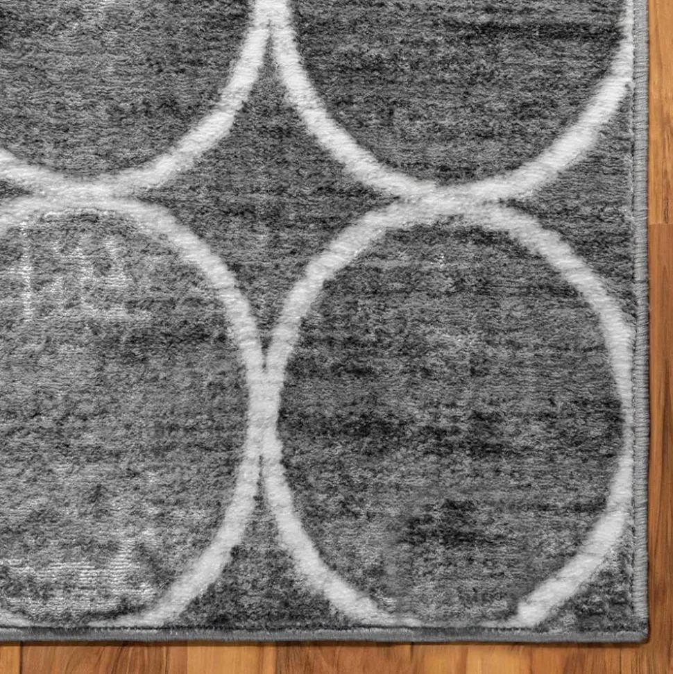 Kurzflor Teppich mit geometrischem Muster - Wevera