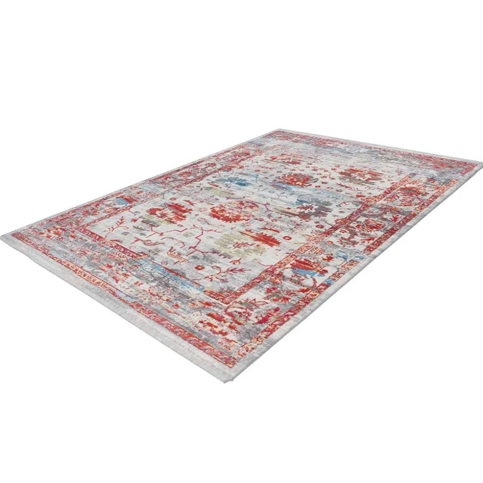 Kurzflor Teppich mit Vintage Orient Motiv - Java