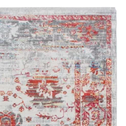 Kurzflor Teppich mit Vintage Orient Motiv - Java