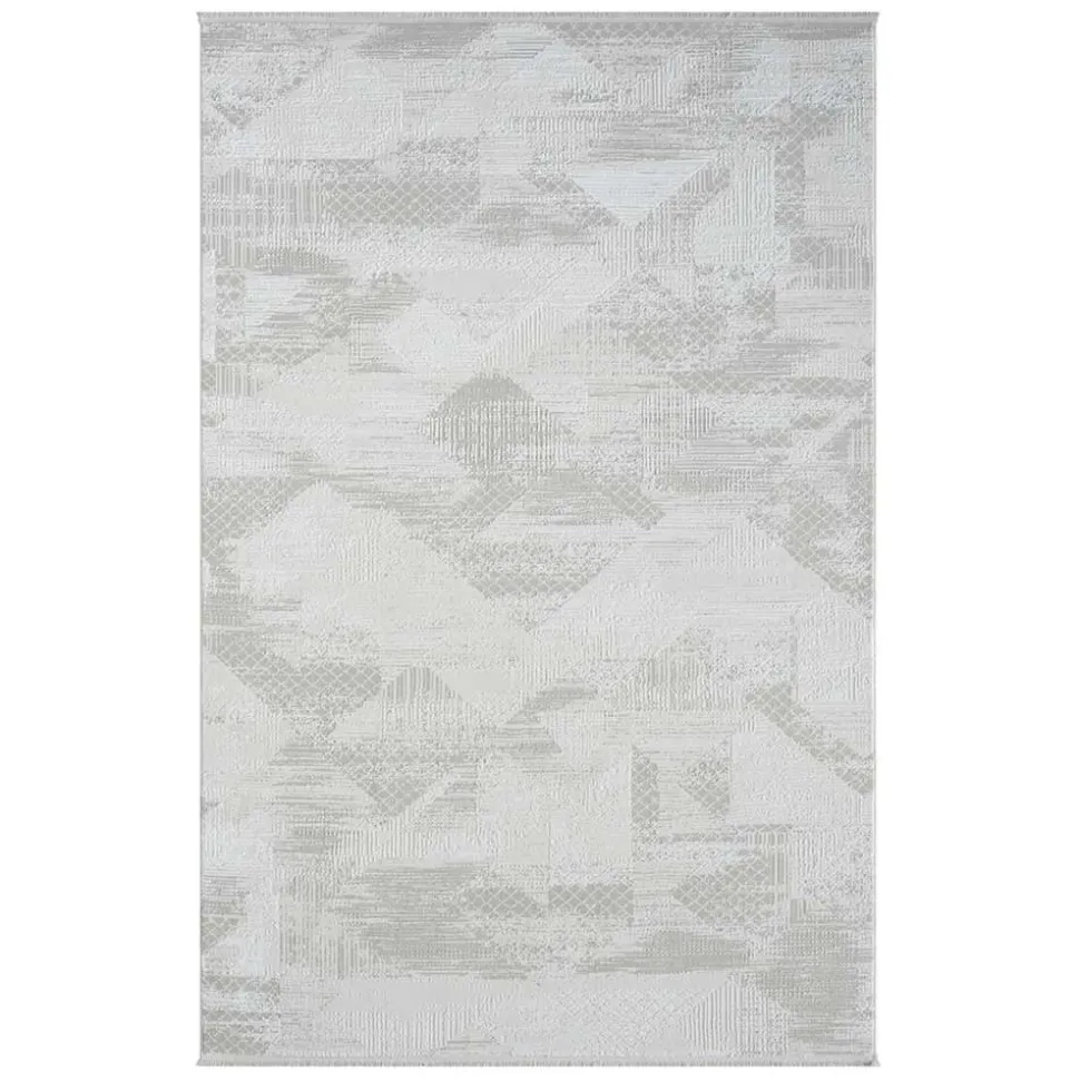 Kurzfloriger Teppich in Beige & Creme - Helsico