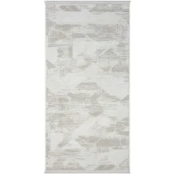 Kurzfloriger Teppich in Beige & Creme - Helsico