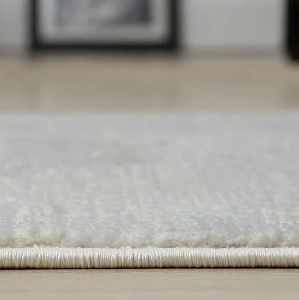 Kurzfloriger Teppich in Beige & Creme - Helsico