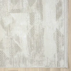 Kurzfloriger Teppich in Beige & Creme - Helsico