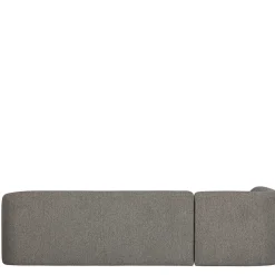 L Sofa im Skandi Design in Grau Chenille - Grandessa