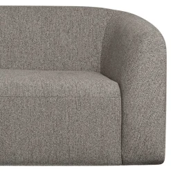 L Sofa im Skandi Design in Grau Chenille - Grandessa