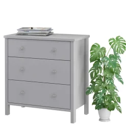 Lackierte Schubladen-Kommode in Grau - Edrova