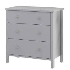 Lackierte Schubladen-Kommode in Grau - Edrova