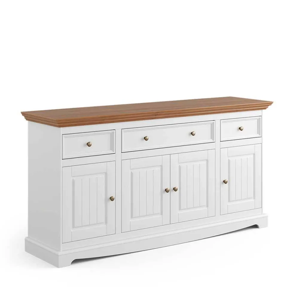 Landhaus Anrichte mit Metallgriffen - Bordona