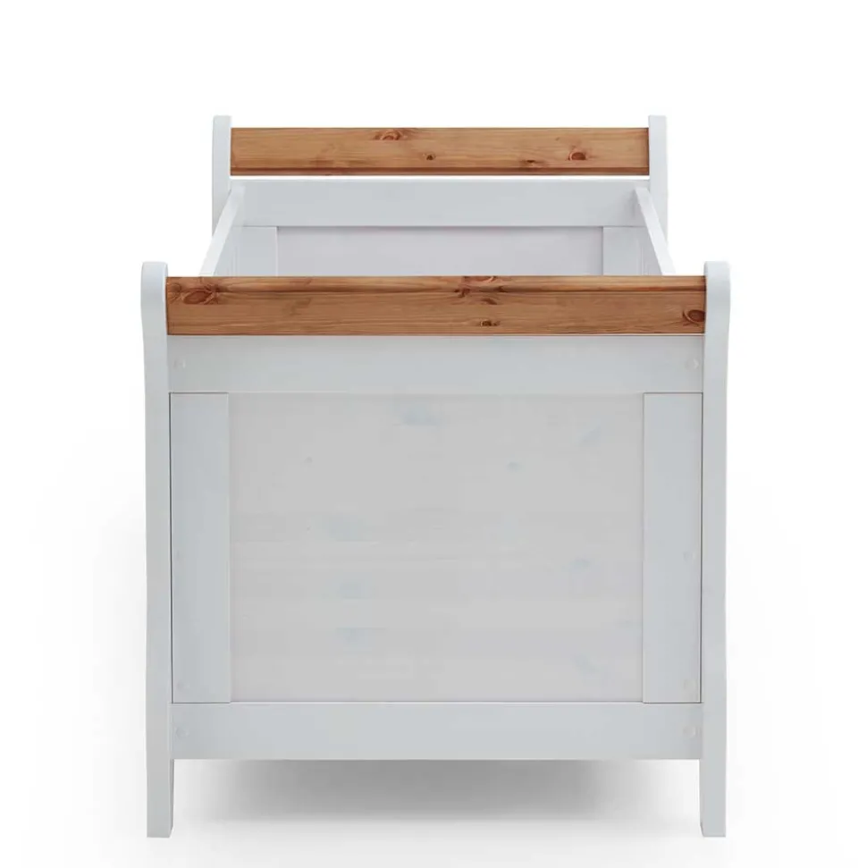 Landhaus Babybett aus Kiefer zweifarbig - Sibiuta