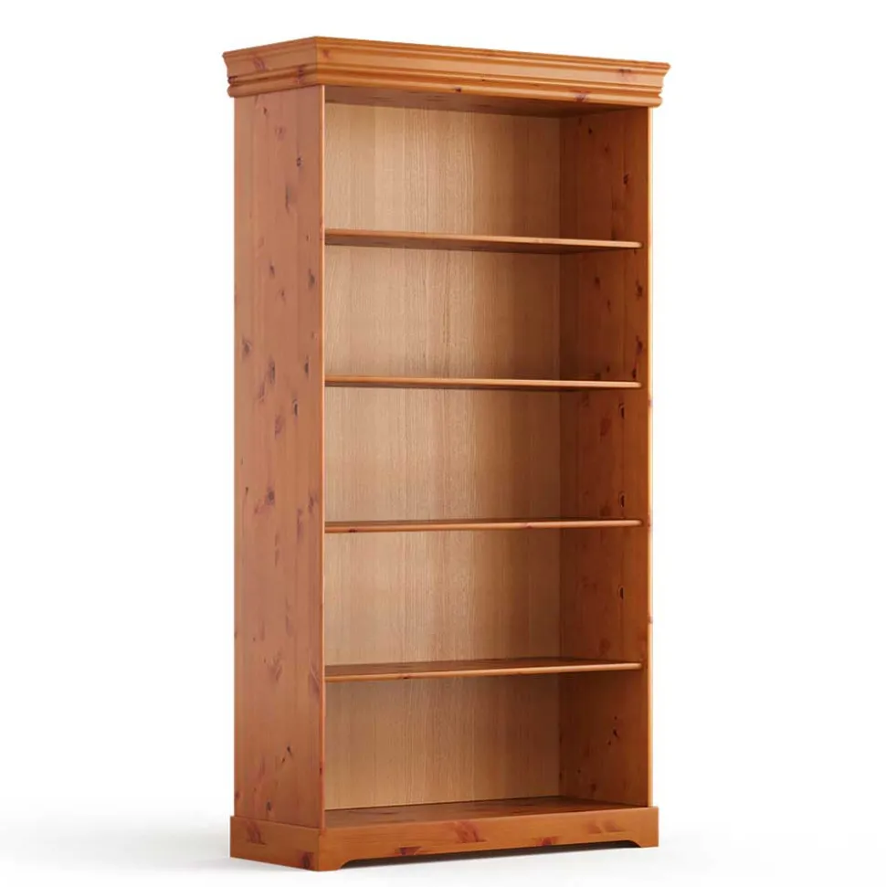 Landhaus Bücherregal aus Kiefer Massivholz - Lusanne