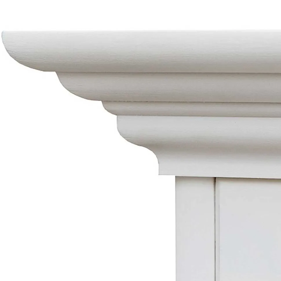 Landhaus Bücherregal in Weiß lackiert - Indico