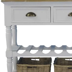 Landhaus Beistelltisch Cultures in Weiß