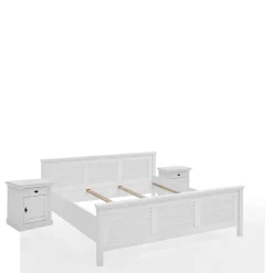 Landhaus Bett mit Kopf- und Fußteil - Mira