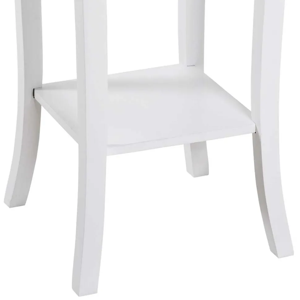 Landhaus Blumentisch in Weiß lackiert - Emdan