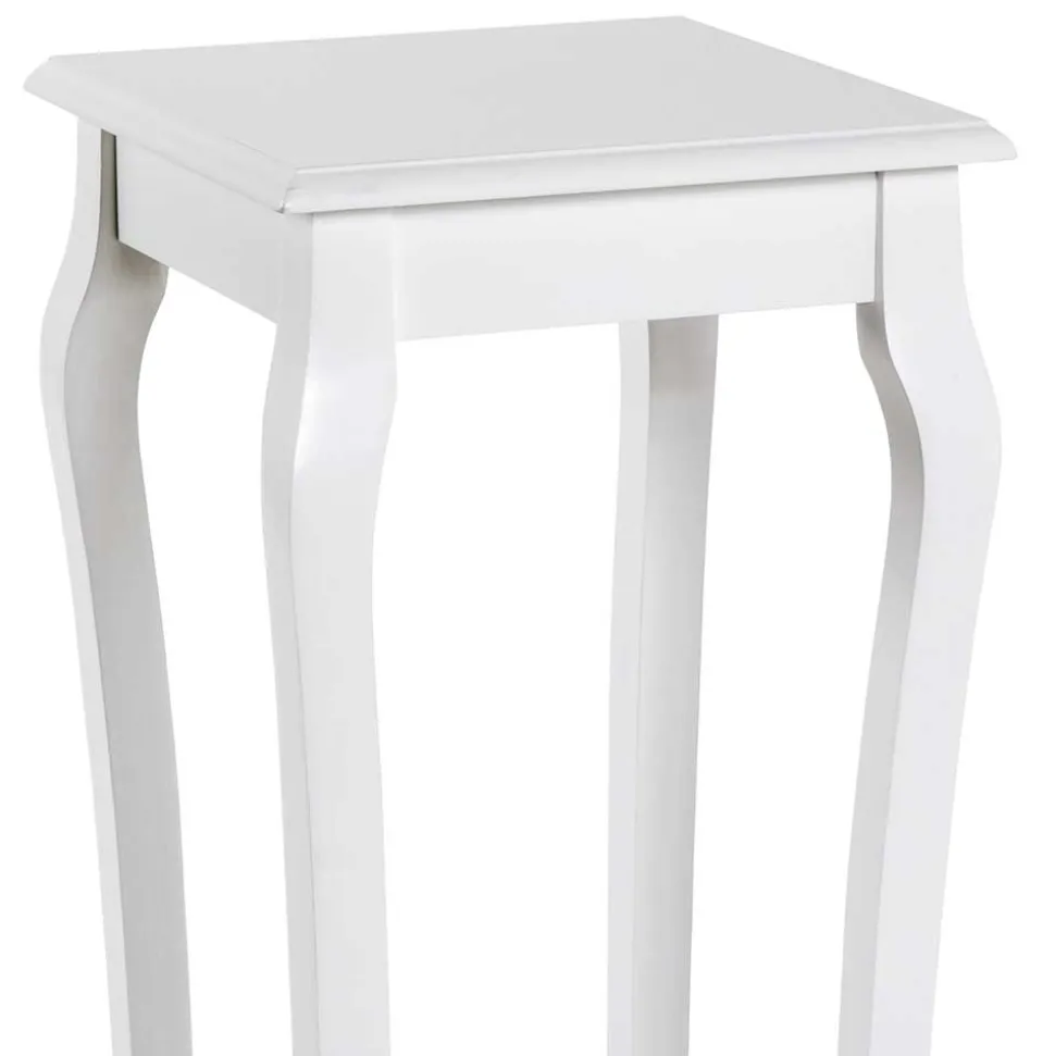 Landhaus Blumentisch in Weiß lackiert - Emdan