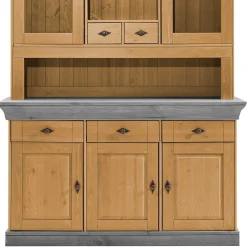 Landhaus Buffetschrank aus Massivholz zweifarbig - Eshelas