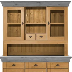 Landhaus Buffetschrank aus Massivholz zweifarbig - Eshelas