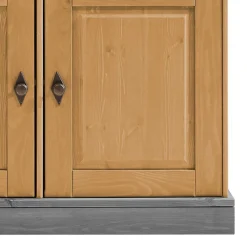 Landhaus Buffetschrank aus Massivholz zweifarbig - Eshelas