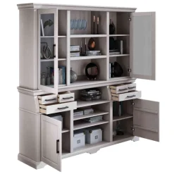 Landhaus Buffetschrank in Weiß Kiefer gewachst - Curcay