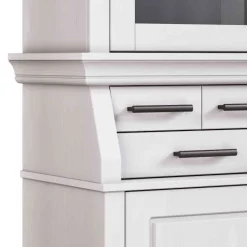 Landhaus Buffetschrank in Weiß Kiefer gewachst - Curcay