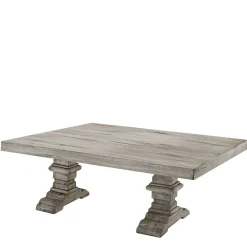 Landhaus Design Couchtisch in Eiche Grau - Luisanes