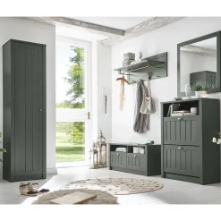 Landhaus Dielenmöbel in Dunkelgrün - Niestov (fünfteilig)