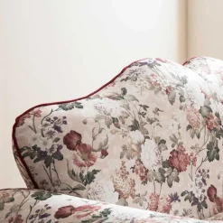 Landhaus Dreisitzer Sofa mit Blumen - Baonga