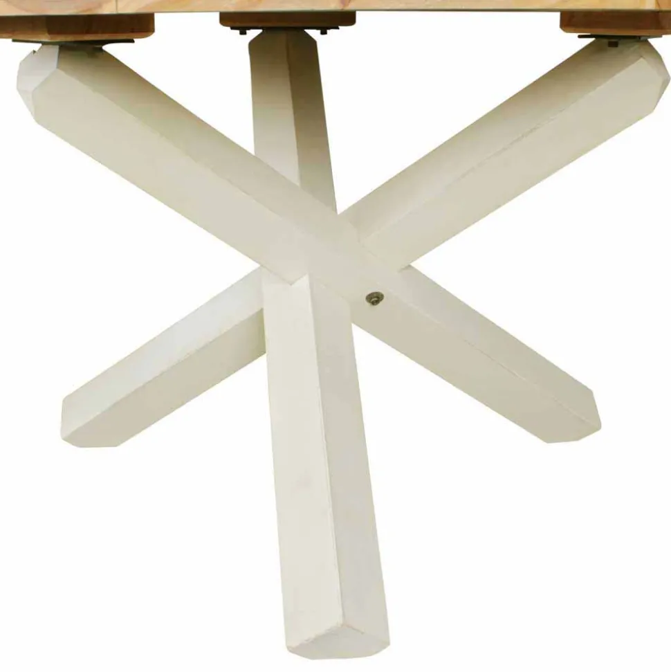 Landhaus Esstisch Drolivio mit Tischplatte rund