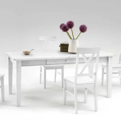 Landhaus Esstisch Satumare mit Schubladen