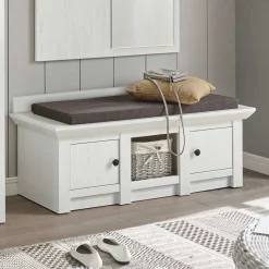 Landhaus Flurbank in Weiß Chelles mit Stauraum