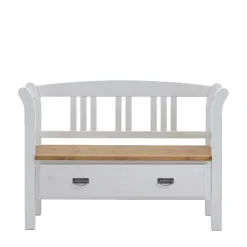 Landhaus Flurbank Lugon in Weiß Kieferfarben