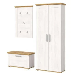 Landhaus Flureinrichtung Set - Tocella (dreiteilig)