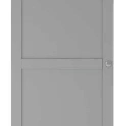 Landhaus Flurschrank in Grau mit Eiche - Rino