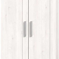 Landhaus Flurschrank in Holzoptik Lärche Weiß - Tocella