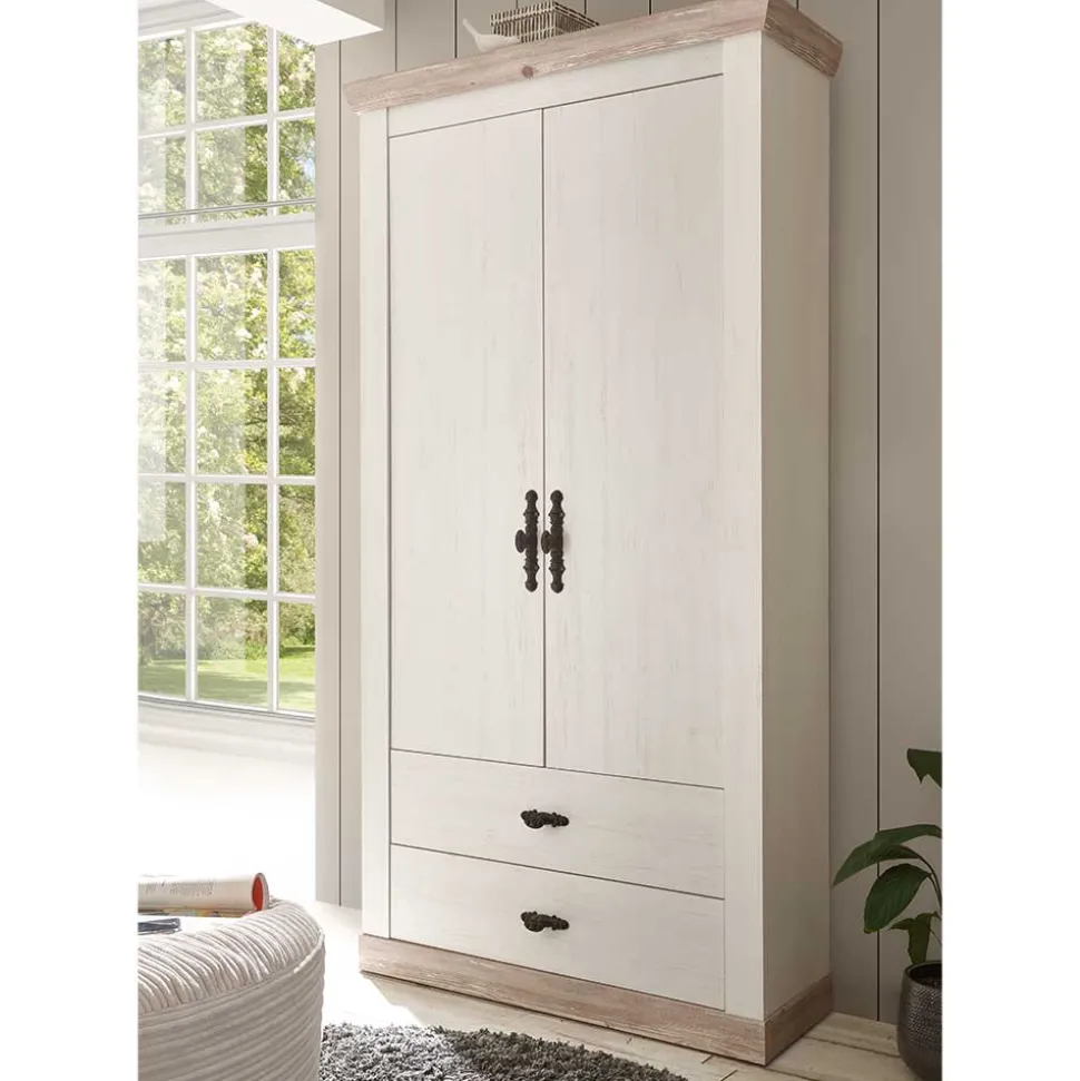 Landhaus Flurschrank mit Doppeltür - Nedita