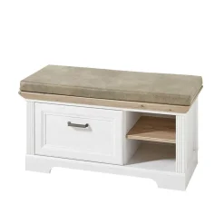 Landhaus Garderoben Set in Weiß - Nurelcas (fünfteilig)