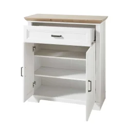 Landhaus Garderoben Set mit 2 Paneelen - Nurelcas I (vierteilig)