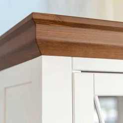 Landhaus Highboard aus Kiefer zweifarbig - Zalya