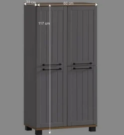 Landhaus Highboard fürs Bad 4-türig - Benja