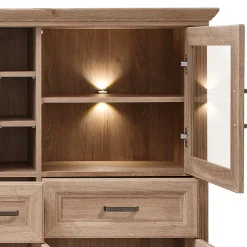 Landhaus Highboard mit LED Beleuchtung - Barack