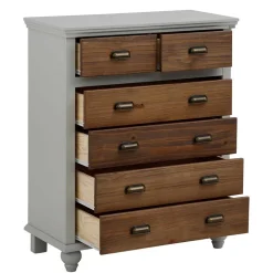 Landhaus Hochkommode mit sechs Schubladen - Veproma