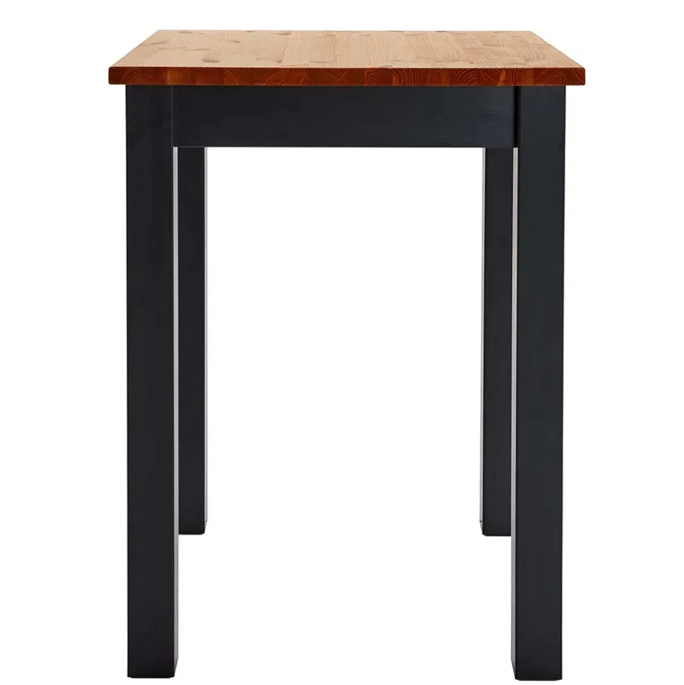 Landhaus Hochtisch in Schwarz und Kiefer Lauge - San Bruma