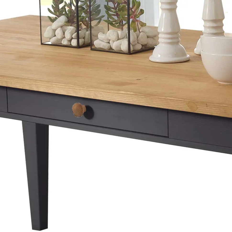 Landhaus Holz Essgruppe in Grau - Ustricia (siebenteilig)