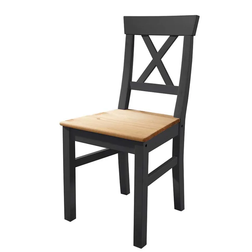 Landhaus Holz Essgruppe in Grau - Ustricia (siebenteilig)