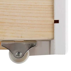 Landhaus Holzbett in Weiß & Kirschbaum - Vendirai