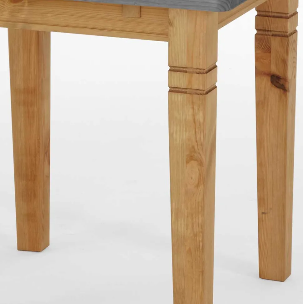 Landhaus Küchentisch in Grau & Kiefer Lauge - Viensta