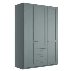 Landhaus Kleiderschrank in Graugrün - Rajavo