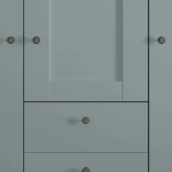 Landhaus Kleiderschrank in Graugrün - Rajavo