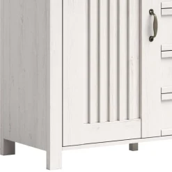 Landhaus Kombi-Kommode in Weiß - Malvissa